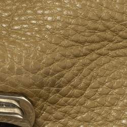 Pre Owned حقيبة سالفاتورى فيراغامو يد علوية سوفيا جلد خضراء زيتونية