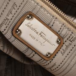 مملوكة مسبقًا حقيبة سالفاتورى فيراغامو يد علوية سوفيا جلد بنيه