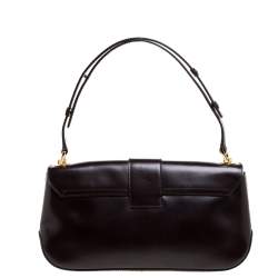 Pre Owned حقيبة كتف سالفاتورى فيراغامو جلد لامعة بنية