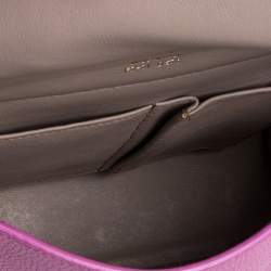 Pre Owned Salvatore Ferragamo Pink Leather Small Sofia Top Handle Bag