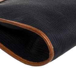 Pre Owned حقيبة كتف سالفاتوري فيراغامو جلد منقوش أسود / بني