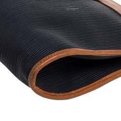 Pre Owned حقيبة كتف سالفاتوري فيراغامو جلد منقوش أسود / بني