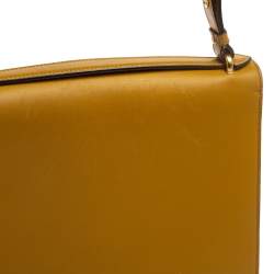 Pre Owned Salvatore Ferragamo Tri Color Leather Marisol Top Handle Bag