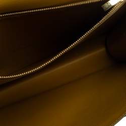 Pre Owned Salvatore Ferragamo Tri Color Leather Marisol Top Handle Bag