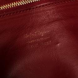 Salvatore Ferragamo Beige Leather Mara Satchel