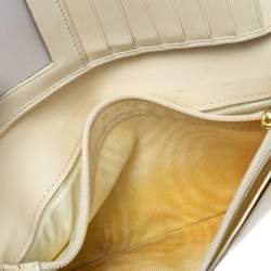 Salvatore Ferragamo Pink/Cream Gancini Canvas and Leather Wallet