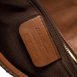 Pre Owned Salvatore Ferragamo Beige/Tan Canvas and Leather Tote