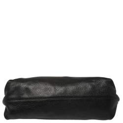 Pre Owned Salvatore Ferragamo Black Leather Fanisa Hobo