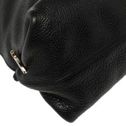 Pre Owned Salvatore Ferragamo Black Leather Fanisa Hobo