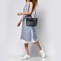 مملوكة مسبقًا حقيبة سالفاتوري فيراغامو كاتيا يد علوية جلد أسود