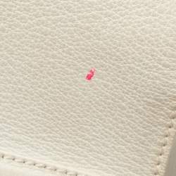 Pre Owned Salvatore Ferragamo White Leather Medium Sofia Top Handle Bag