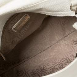 Pre Owned Salvatore Ferragamo White Leather Medium Sofia Top Handle Bag