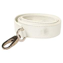 Pre Owned Salvatore Ferragamo White Leather Medium Sofia Top Handle Bag