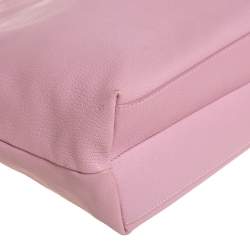 Pre Owned Salvatore Ferragamo Pink Leather Mika Tote