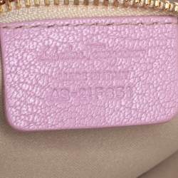 Pre Owned Salvatore Ferragamo Pink Leather Mika Tote