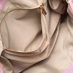 Pre Owned Salvatore Ferragamo Pink Leather Mika Tote