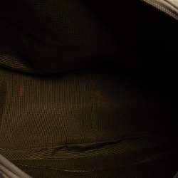 Pre Owned Salvatore Ferragamo Beige Signature Canvas and Leather Hobo