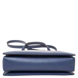 مملوكة مسبقًا حقيبة يد سالفاتوري فيراغامو فيونكة فارا جلد أزرق