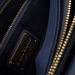 مملوكة مسبقًا حقيبة يد سالفاتوري فيراغامو فيونكة فارا جلد أزرق