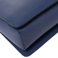 مملوكة مسبقًا حقيبة يد سالفاتوري فيراغامو فيونكة فارا جلد أزرق