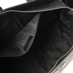 Pre Owned Salvatore Ferragamo Black Leather Large Briana Tote