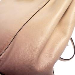 Pre Owned Salvatore Ferragamo Ombre Pink Leather Vany Tote