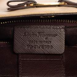 Pre Owned Salvatore Ferragamo Ombre Pink Leather Vany Tote