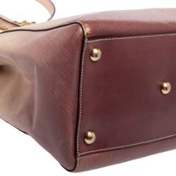 Pre Owned Salvatore Ferragamo Ombre Pink Leather Vany Tote