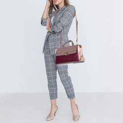 مملوكة مسبقًا حقيبة سالفاتوري فيراغامو صوفيا جلد لامع متعددة الألوان كبيرة بيد علوية