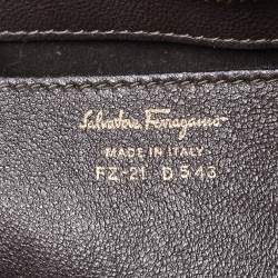 مملوكة مسبقًا حقيبة سالفاتوري فيراغامو صوفيا جلد لامع متعددة الألوان كبيرة بيد علوية