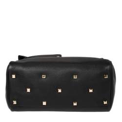 Pre Owned حقيبة يد توتس سالفاتوري فيراغامو ستديو جلد أسود متوسطة 