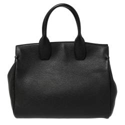 Pre Owned حقيبة يد توتس سالفاتوري فيراغامو ستديو جلد أسود متوسطة 