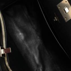 Pre Owned حقيبة يد توتس سالفاتوري فيراغامو ستديو جلد أسود متوسطة 