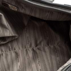 مملوكة مسبقًا Salvatore Ferragamo Grey Laser Cut Leather Tote