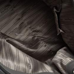 مملوكة مسبقًا Salvatore Ferragamo Grey Laser Cut Leather Tote