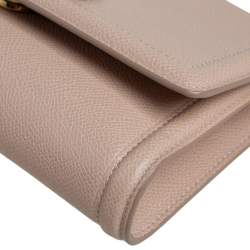 مملوكة مسبقًا Salvatore Ferragamo Beige Leather Mini Vara Bow Crossbody Bag