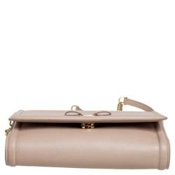 مملوكة مسبقًا Salvatore Ferragamo Beige Leather Mini Vara Bow Crossbody Bag