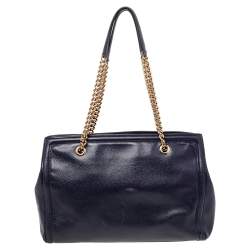 Pre Owned حقيبة يد توتس سالفاتوري فيراغامو ميلايك جلد أزرق بفيونكة