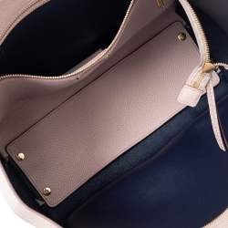 Pre Owned Salvatore Ferragamo Pink Pebbled Leather Medium Amy Tote Bag