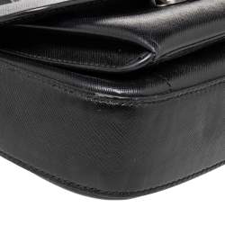 مملوكة مسبقًا حقيبة كروس سالفاتوري فيراغامو غانشيني جلد سوداء 