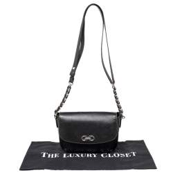 مملوكة مسبقًا حقيبة كروس سالفاتوري فيراغامو غانشيني جلد سوداء 