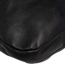 Pre Owned Salvatore Ferragamo Black Leather Hobo 