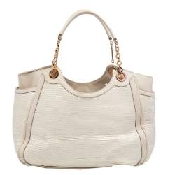 Pre Owned Salvatore Ferragamo Beige Betulla Leather Tote
