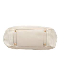 Pre Owned Salvatore Ferragamo Beige Betulla Leather Tote