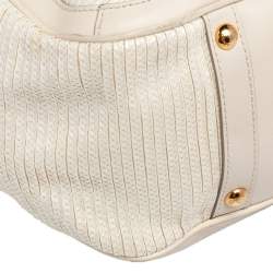Pre Owned Salvatore Ferragamo Beige Betulla Leather Tote