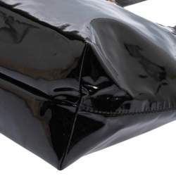 مملوكة مسبقًا Salvatore Ferragamo Black Patent Leather Bice Tote