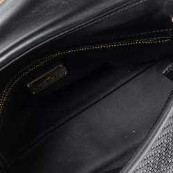 Pre Owned حقيبة سالفاتوري فيراغامو صوفيا جلد ورافية مجدولة أسود يد علوية كبيرة