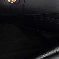 مملوكة مسبقًا محفظة بسلسلة سالفاتوري فيراغامو ميس فارا جلد أسود  