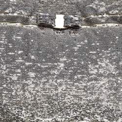 Salvatore Ferragamo Grey Sequins And Nylon Tote