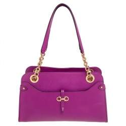 مملوكة مسبقًا حقيبة يد توتس سالفاتوري فيراغامو جلد ماغيتنا بسلسل